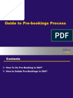 Prebooking Guide