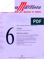 Cesare Luporini: Filosofia e Impegno Civile - Critica Marxista 6/1993