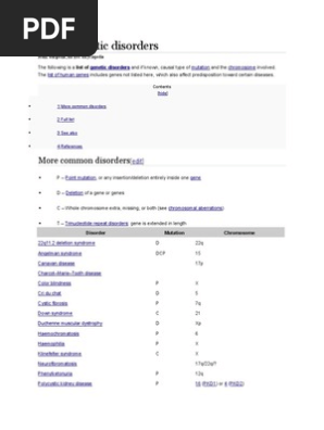 Genetic Diorders Genetic Disorder Muscular Dystrophy