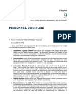 chapter 9 - personnel discipline