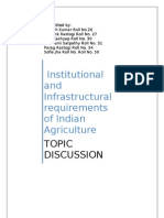 Institutional and Infrastructural Requirements of Indian Agriculture