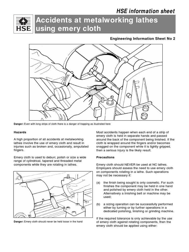 Lathes Using Emery Cloth PDF Metalworking Industries