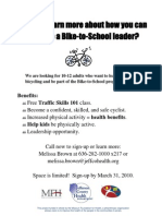 Bike to School Flyer
