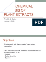 Phytochemical Analysis of Plant Extracts