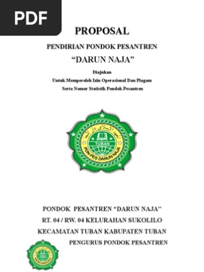 Proposal Pendirian Pondok Pesantren Darun Naja