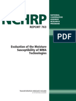 NCHRP - RPT - 763 - Evaluation of The Moisture Susceptibility of WMA Technologies
