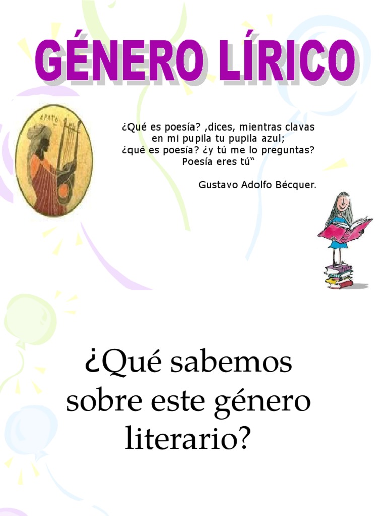 Historia del género lírico.ppt Rima Poesía lírica