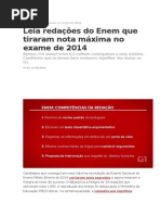 Redações Nota 1000 Enem