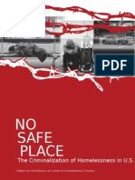 No Safe Place A Homeless Document