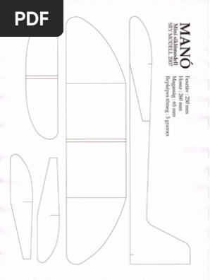 Mano Foam glider Template