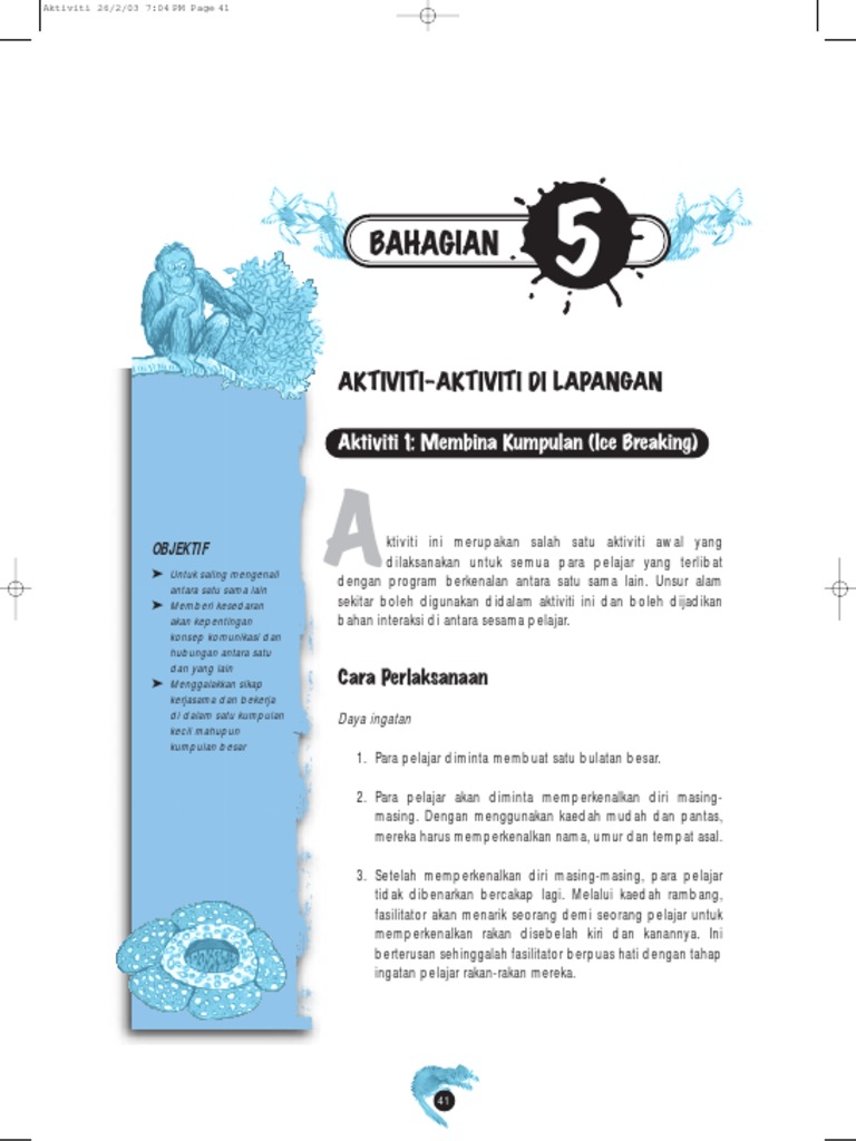 Aktiviti Ldk Ice Breaking Pdf
