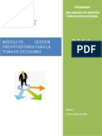 Texo Apoyo Modulo 4-Gestión Presupuestaría para La Toma de Decisiones