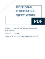 Additional Math Project by Abdul Rahman