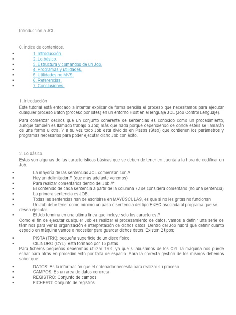 Sysprint en JCL: Guía Básica | PDF | Archivo de computadora | Programa ...