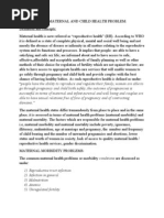 Download Magnitude of Maternal and Child Health Problem by pinkydevi SN27462253 doc pdf