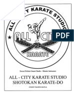 Dojo Training Manual Shotokan Karate