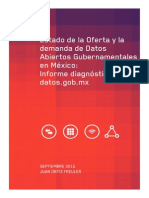 Estado de La Oferta y La Demanda de Datos Del Portal Gubernamental Mexicano