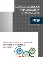 Curriculum Design and Community Stakeholders