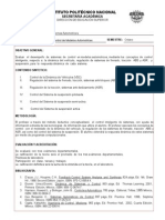 Sistemas de Control de Modelos Automotrices