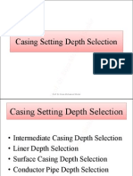 Casing Setting Depth Selection