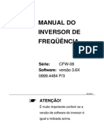 MANUAL INVERSOR DE FREQUÊNCIA CFW 08