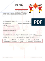 Chinese New Year Worksheet with Answer Key Vocab Close
