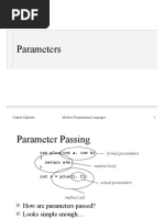 Parameters: Chapter Eighteen Modern Programming Languages 1