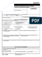 Request For Change of Program or Place of Training: Part I - Identification and Personal Information Va Date Stamp