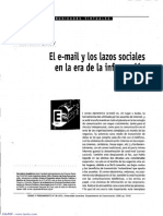 El E-mail y Los Lazos Sociales en La Era de La Información