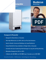 Buderus Logalax Plus GB162/80 and GB162/100 High Efficiency Modulating Gas Fired Boiler Brochure