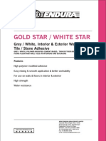 Gold Star / White Star: Grey / White, Interior & Exterior Wall & Floor Tile / Stone Adhesive