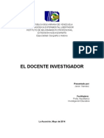 EL DOCENTE INVESTIGADOR