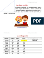 Ejercicios Dislexia La Silaba Perdida