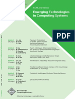 Emerging Technologies in Computing Systems: ACM Journal On