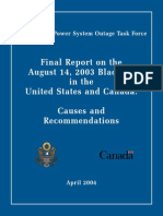 U.S.-canada Power System Outage Task Force Final Report