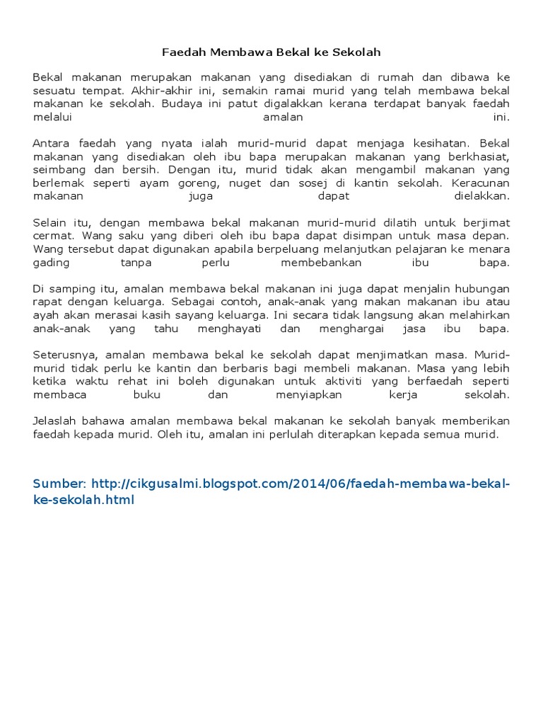 Faedah Bekal Pdf