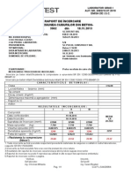 Raport de Încercare - Compresiunea Cuburilor Din Beton-Nr. 3962 Din 18.11.2013