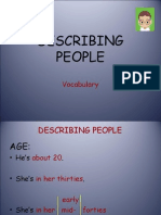 Describing People - Vocabulary
