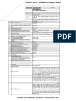 Specification For 33kV Switchgear