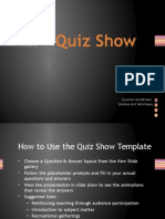 Quiz Show: Question and Answer Samples and Techniques