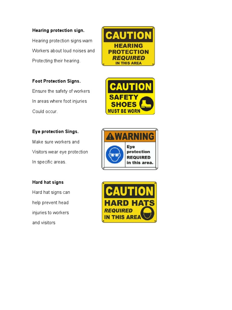 Safety Signs Test. PDF