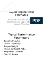 Liquid Engine Mass Estimates