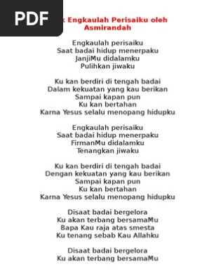 Lirik Engkaulah Perisaiku Oleh Asmirandah