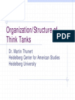 Organisation / Structure of Think Tanks