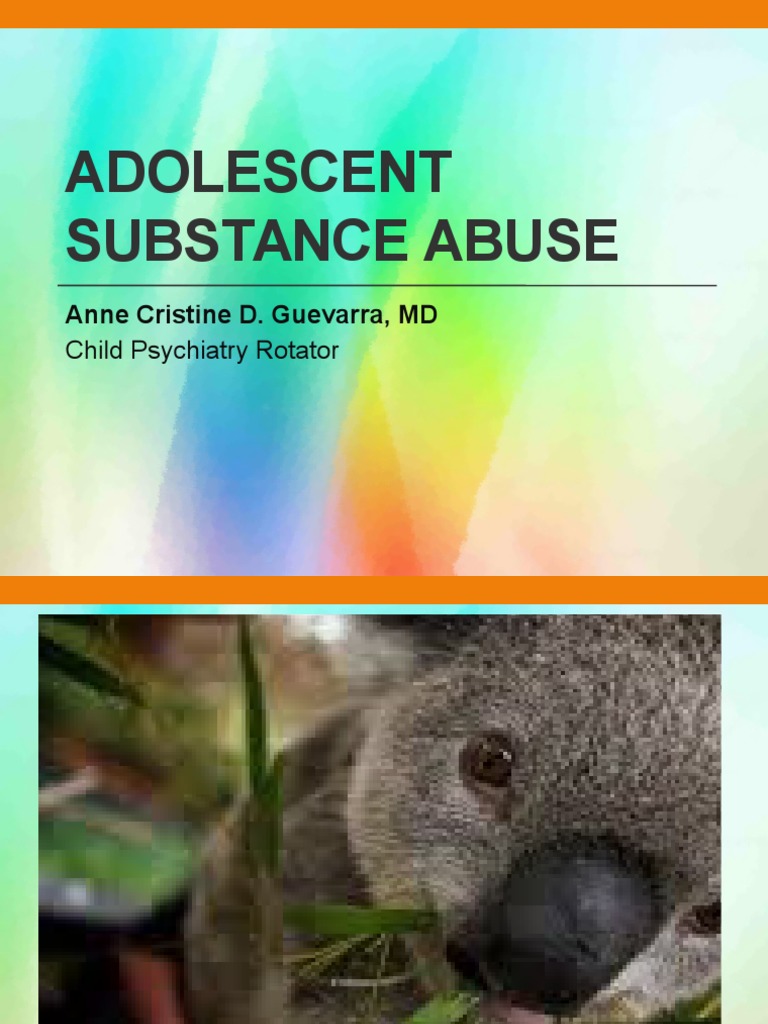 Understanding Adolescent Substance Abuse | PDF | Substance Abuse ...