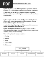 System Development Life Cycle 