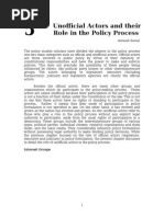 Download 5 Unofficial Actors in the Policy Process by Rohit Mohan SN274736906 doc pdf