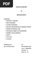 Download Project on Defamationdoc by kulwinderkaur SN274737939 doc pdf