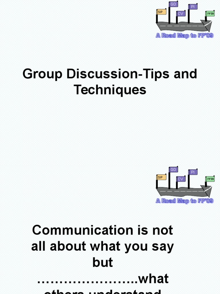 Group Discussion Techniques and Tips | PDF | Body Language | Mind