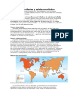 Países Desarrollados y Subdesarrollados